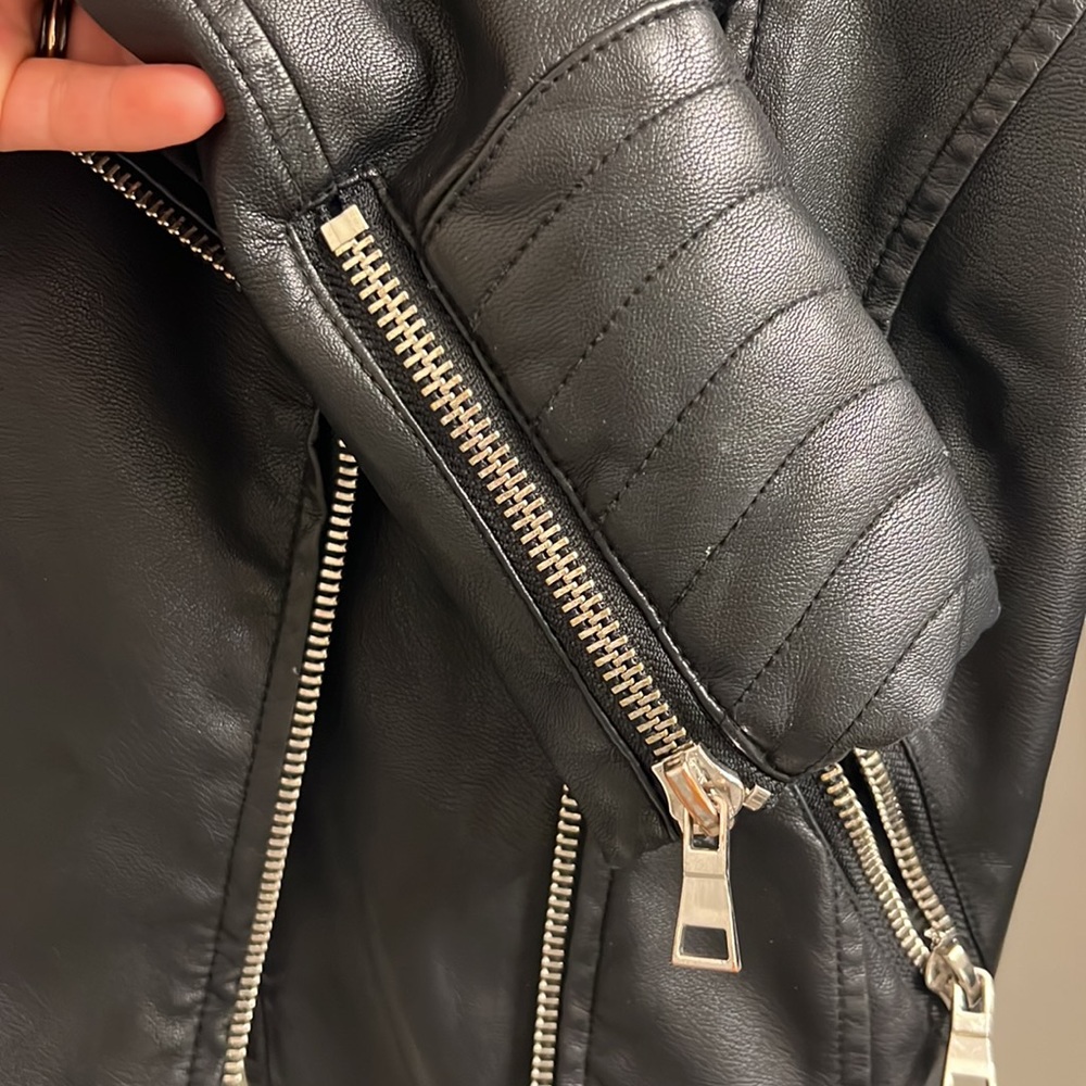 Forever New Leather Jacket. - Picture 3 of 5